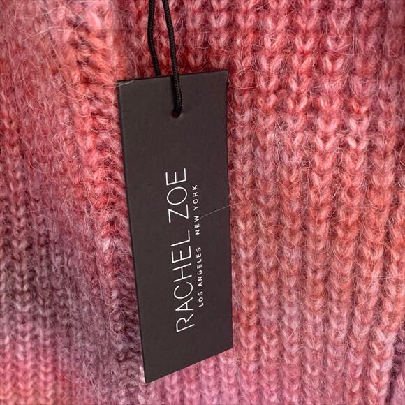 Rachel Zoe Sweater Ombre Stripe Chunky Knit Sweater Size Small Pink Purple NWT - Picture 7 of 8